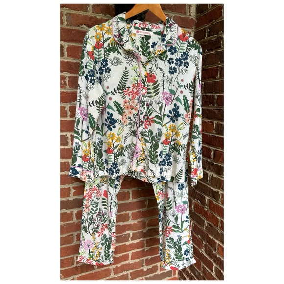 NWOT Anthropologie RO’s Garden Lounge Set in Floral Viola  Size XSmall - Picture 7 of 16
